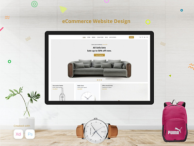 eCommerce Website UI Design dashboard design mobile design ux design web application design