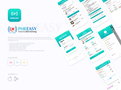 PHREasy Mobile App UI for local client