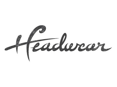 Headwear Text custom design distressed grundge headwear original text typography vector