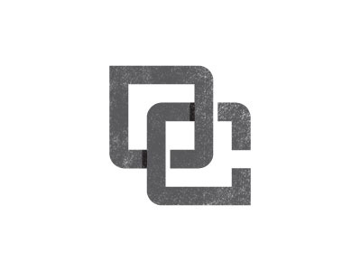 OC Monogram black and white custom design grunge logo monogram symbol text textured vector weathered
