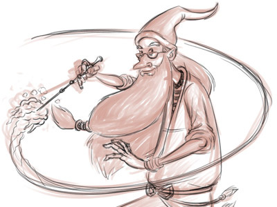 Dumbledore Sketch doodle drawing dumbledore fernando regalado frgraphix harry potter illustration magic sketch wizard