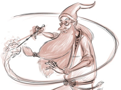 Dumbledore Sketch doodle drawing dumbledore fernando regalado frgraphix harry potter illustration magic sketch wizard