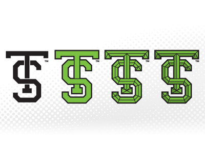 TS Build design initials letters monogram type typography vector