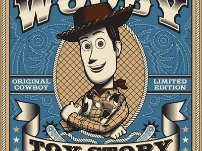 Sheriff Woody boot stitch cartoon cowboy cowboy hat design hat illustration rope sheriff sheriff woody spurs stars threadless toy toy story tshirt western woody