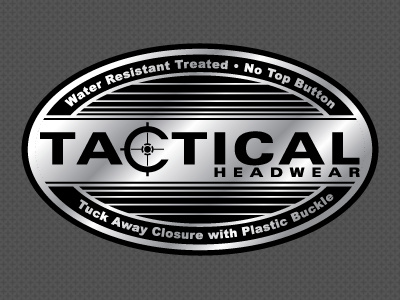 Tactical design shiny sticker