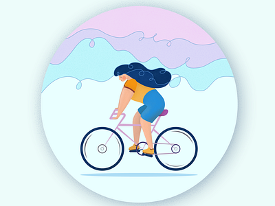 Cycling bicycle bicycles bicycling bike cycling cyclist illustraion ride riding woman