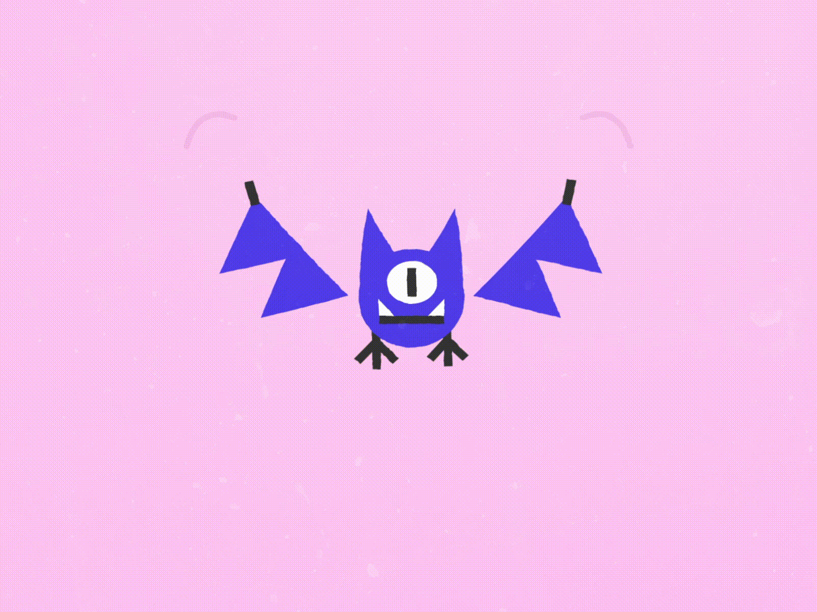 Bat animation after effects animation animation 2d bat character animation fly gif illustration inspiration mograph motion motiongraphics