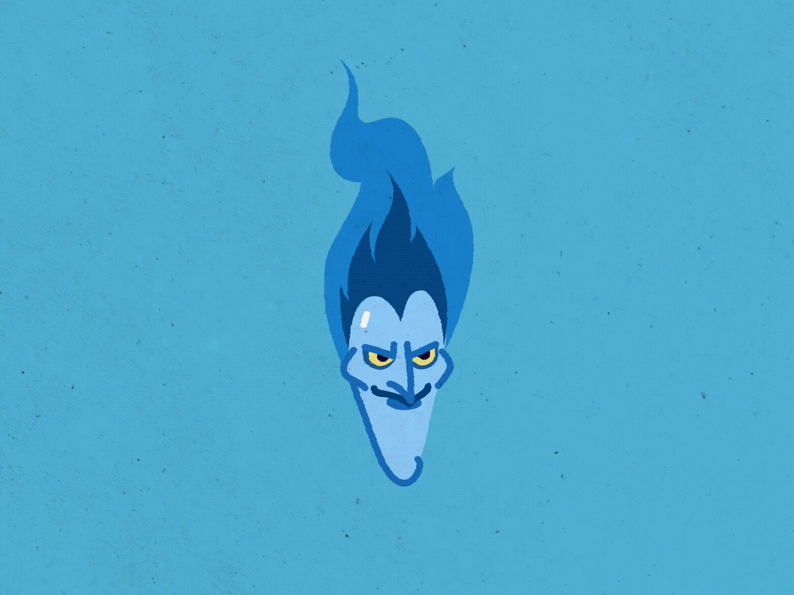The head of Hades after effects animation characteranimation disney hades herules illustration inspiration mograph motion motion graphics motiongraphics