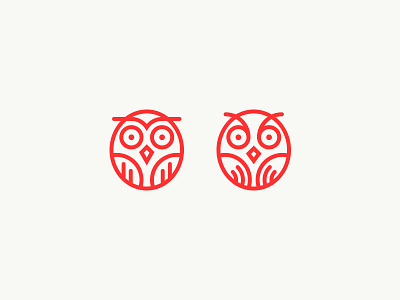 Left or right? logo owl