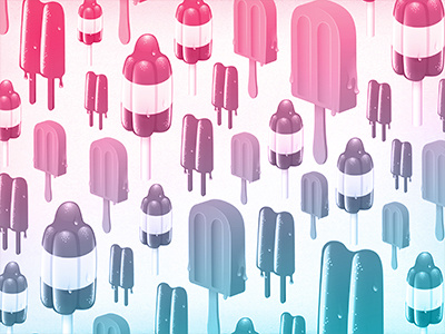 Popsicles Pattern icon illustration pattern popsicle summer