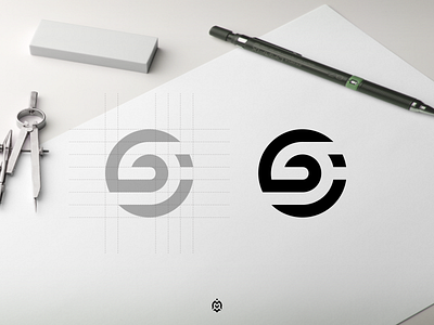 Gj monogram logo concept