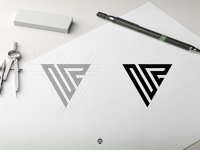 NR monogram logo concept branding design illustration initials letter logo logogrid logopassions monogram nrlogo simplelogo thirtylogos vector