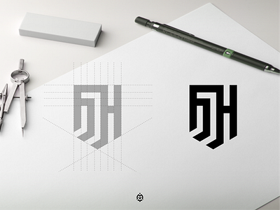 MH monogram logo concept branding consulting design graphic design identity initials letter logo logoconcept logogrid logopedia luxurydesign mhlogo monogram vector