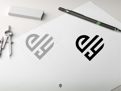 eY  monogram logo concept