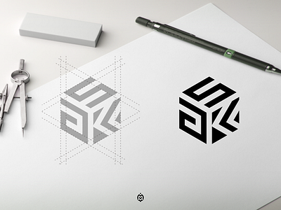 aKS monogram logo concept