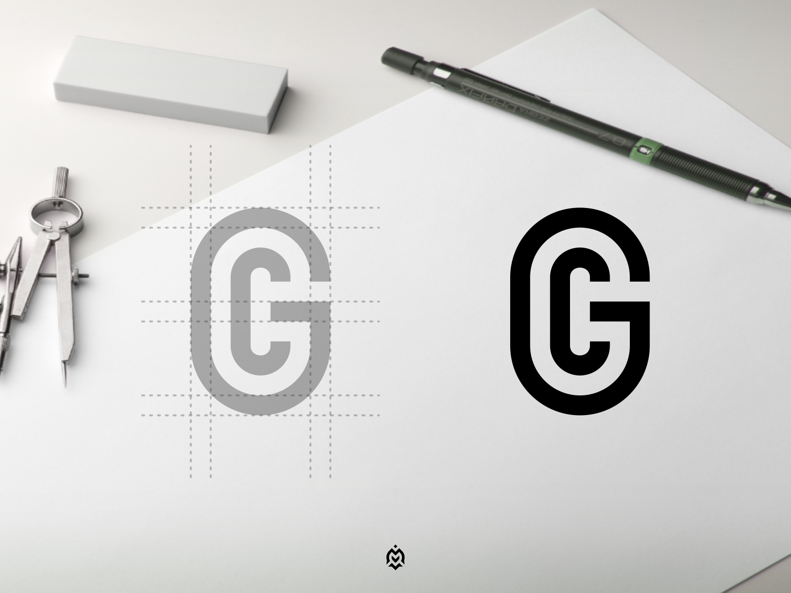 GC monogram logo concept by mbah_menirr on Dribbble