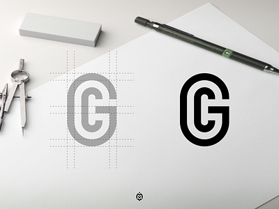 GC monogram logo concept