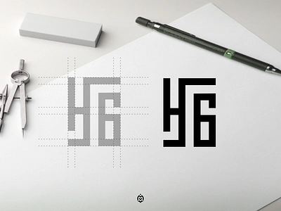 H6 monogram logo concept branding consulting creativelogo design graphic design h6 logo identity initials letter logo logobrand logogrid logoideas logoinspire logoprofesional monogram