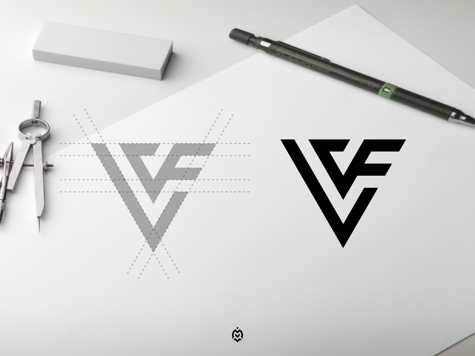 Monogram Lv Logo Design Graphic by deepak creative · Creative Fabrica