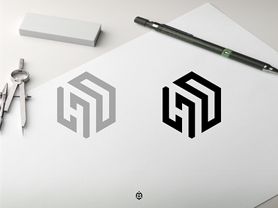 HO monogram logo concept