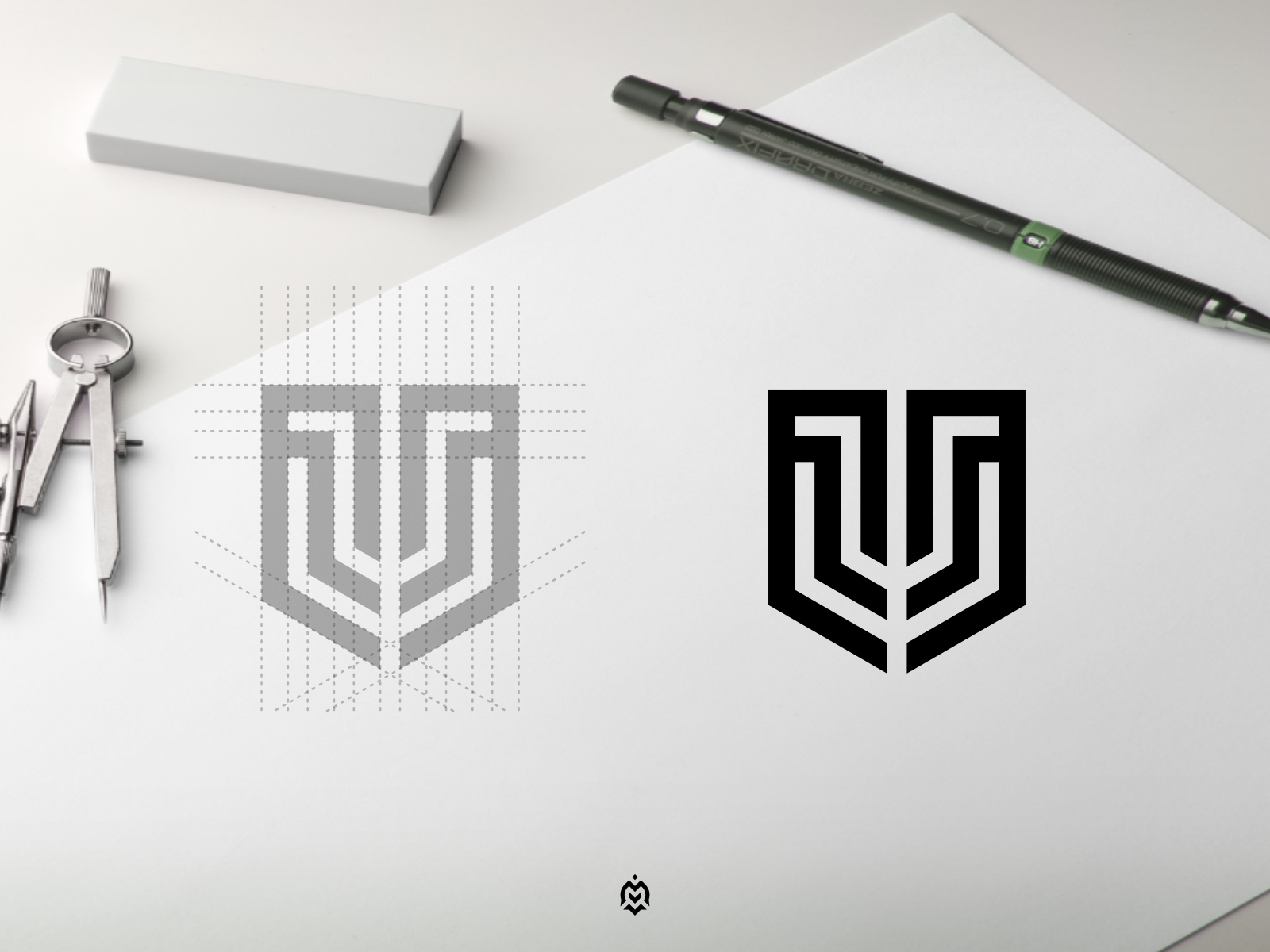 MM monogram logo concept by mbah_menirr on Dribbble