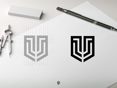 M M Monogram  Initials logo design, Logo design, Logo design samples