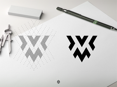 PM monogram logo concept by mbah_menirr on Dribbble