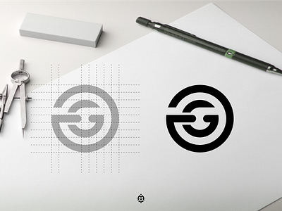 aG monogram logo concept