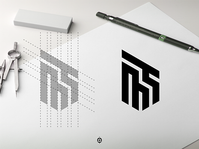 MT monogram logo concept