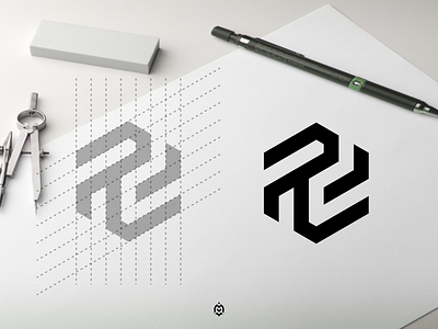 RD monogram logo concept