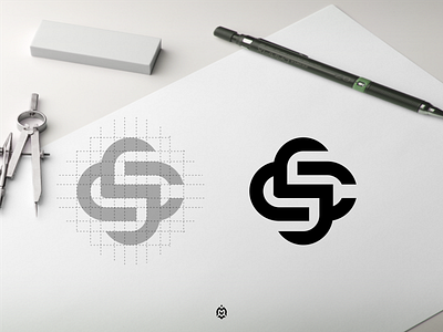 SC monogram logo concept