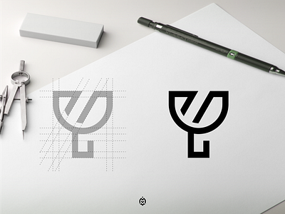 Y monogram logo concept