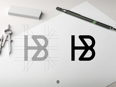 HB monogram logo concept