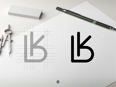 bK monogram logo concept beautifullogo graphic design logo logoawesome logoconcept logoexellent logogrid logoideas logoinitials logoinspire logologo logomark logoplace logoprocess logopromotion logoroom logos simplelogo