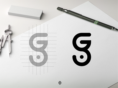 GS monogram logo concept