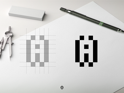 Ai monogram logo concept