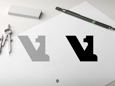 V1 monogram logo concept design graphic design illustration logo logoconcept logoinspirations logoinspire logos luxurydesign