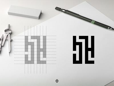 HH monogram logo concept