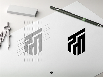 TM monogram logo concept