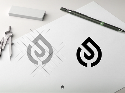 YJ monogram logo concept