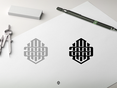 UMa monogram logo concept