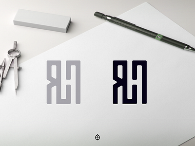 RH monogram logo concept