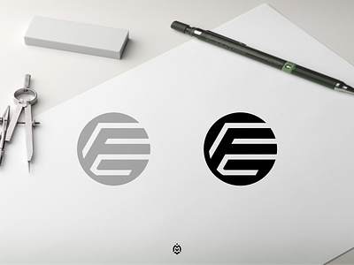 GF monogram logo concept