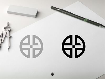 Ba monogram logo concept