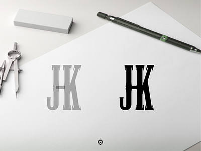 JHK monogram logo concept 3d branding design graphic design logo logoconcept logoinspirations logoinspire logos luxurydesign