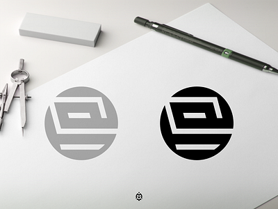 ba monogram logo concept