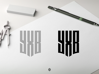 YXB monogram logo concept 3d branding design graphic design logo logoconcept logoinspirations logoinspire logos luxurydesign