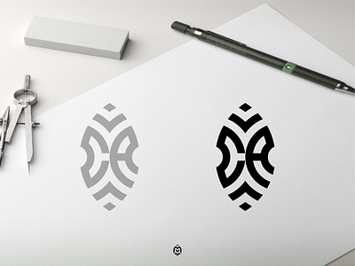 CA monogram logo concept