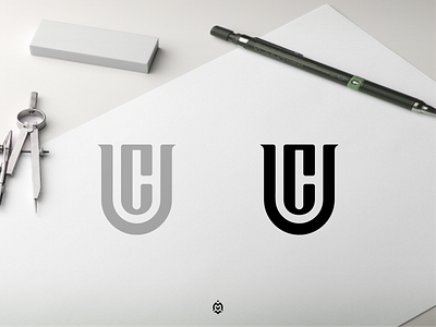 UC monogram logo concept