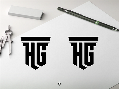 HG monogram logo concept